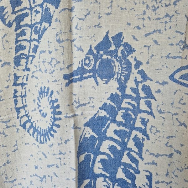 Cotton and Olive Seahorse Cotton Jacquard Hammam Towel