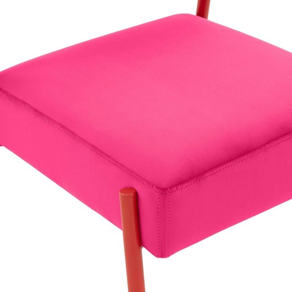 Furniture Edit Jolene Hot Pink Velvet Dining Chair - Set of 2