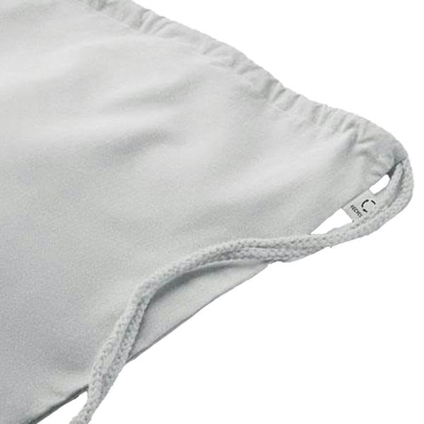MidOcean Cabetri Colour Recycled Cotton Drawstring Bag - White - 