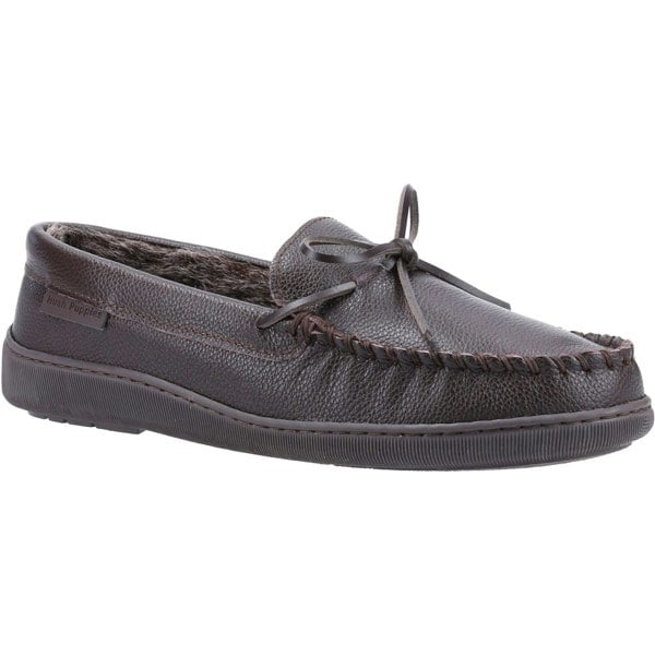 Hush Puppies Ace Leather Men's Slippers in Brown