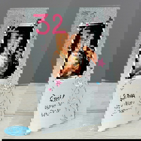 Personalised Memento Company Personalised Me To You Sparkle & Shine 4x4 Glitter Glass Photo Frame