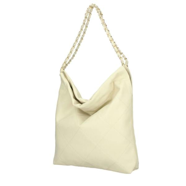 Quilted Leather Bag with Chain Strap