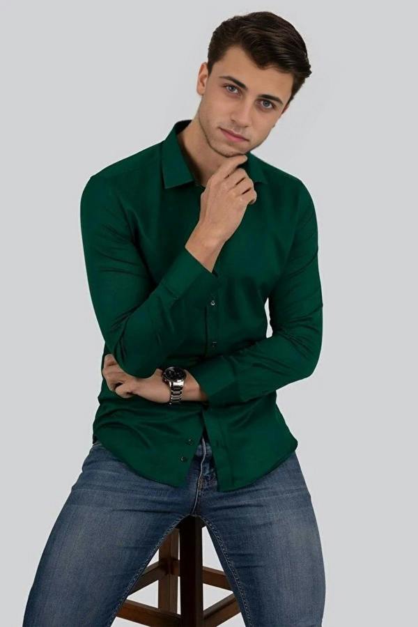 WOVCOR Button-Down Slim Fit Men’s Shirt