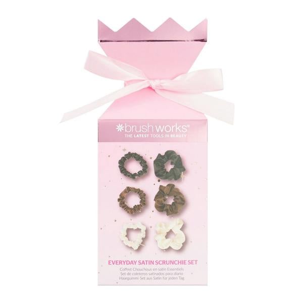 Brushworks Everyday Satin Scrunchie Set