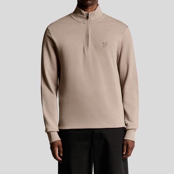 Lyle & Scott Tonal Superfine Quarter Zip Sweatshirt