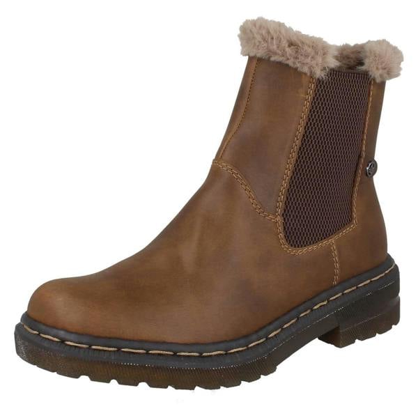Rieker Ladies Rieker Warm Lined Chelsea Boots 78250