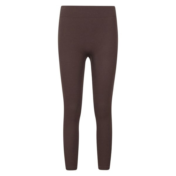 Mountain Warehouse Womens Carmel Ribbed Seamless Thermal Bottoms - Brown