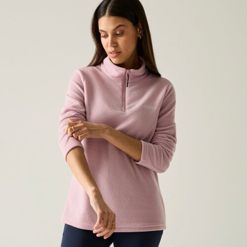 Regatta Women's Sweetheart 1/4 Zip Fleece Top - Powder Lilac