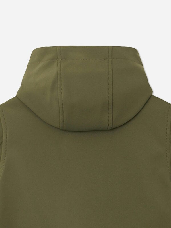 Stone Island Junior Stone Island Boys Soft Shell-R E.Dye Technology Hooded Jacket in Green