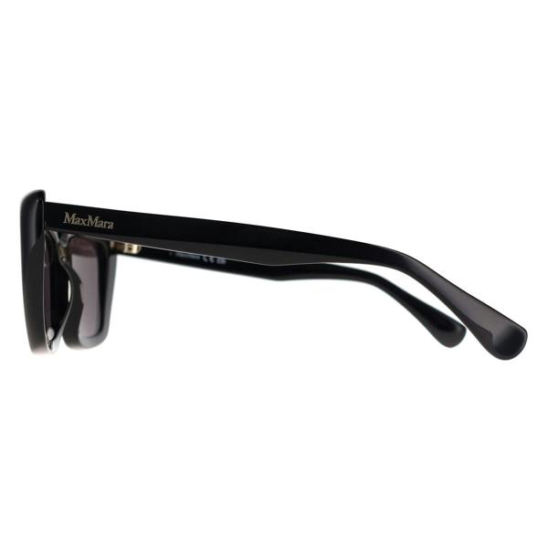 Max Mara Sunglasses MM0171 Elizabeth 01A Shiny Black Smoke Grey
