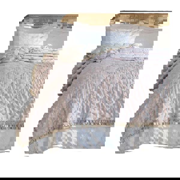 Wylder Amelia Cotton Quilted Bedspread - Blush