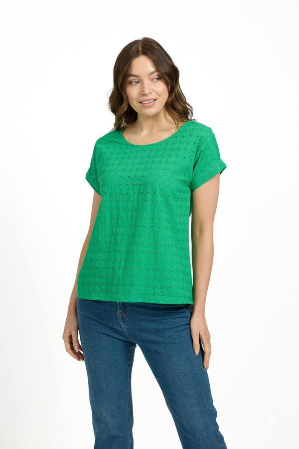 Mudflower Embroidery Anglaise Top