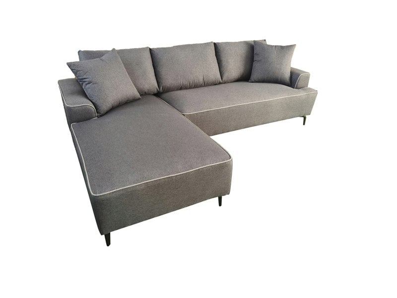 DS Living The Milano Edge 3 Seater Right Hand Corner Sofa in Grey or Beige