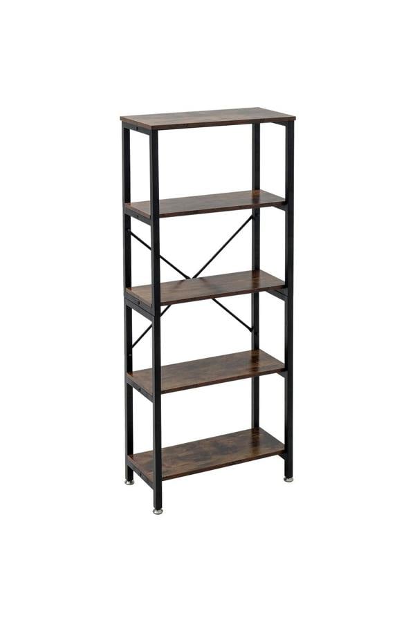Living and Home 5 Tier Ladder Open Storage Bookcase
