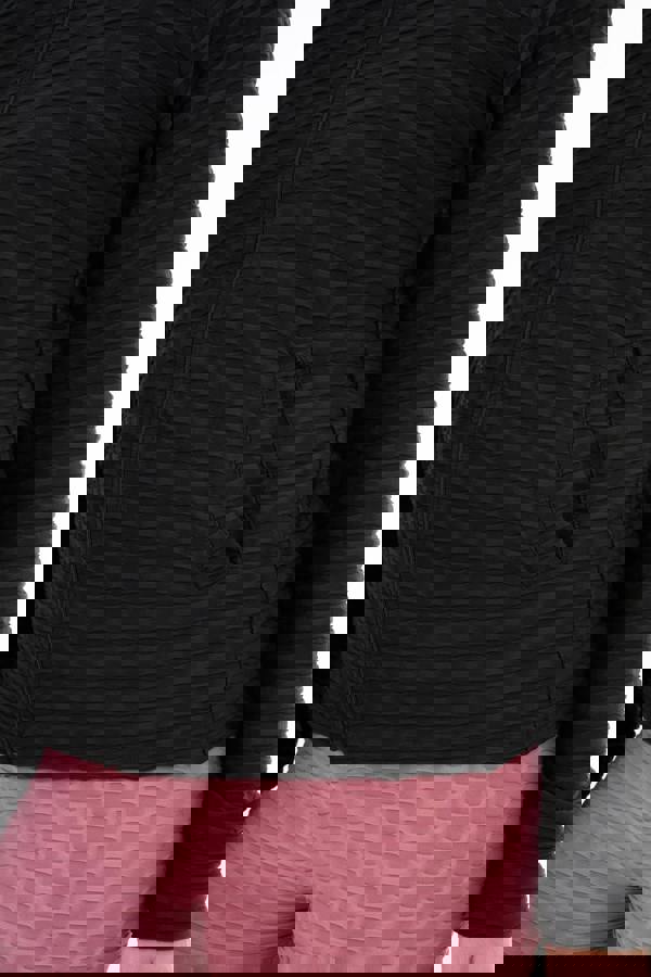 Smart Living Women's Full-Zip Honeycomb Textured Jacket - Black