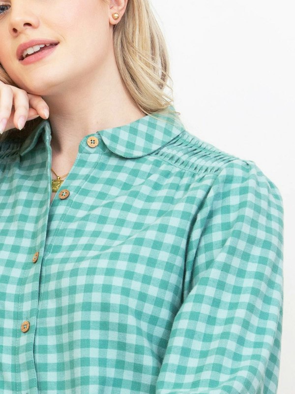 Kite Organic Marshwood Flannel Check Blouse