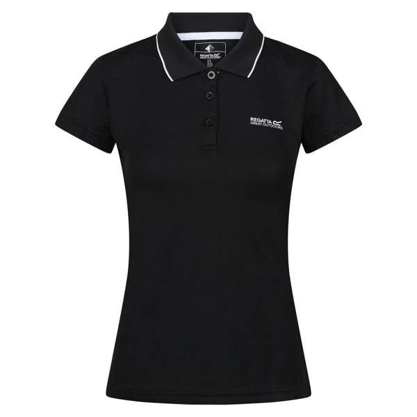 Regatta Womens/Ladies Maverick V Polo Shirt - Black - 
