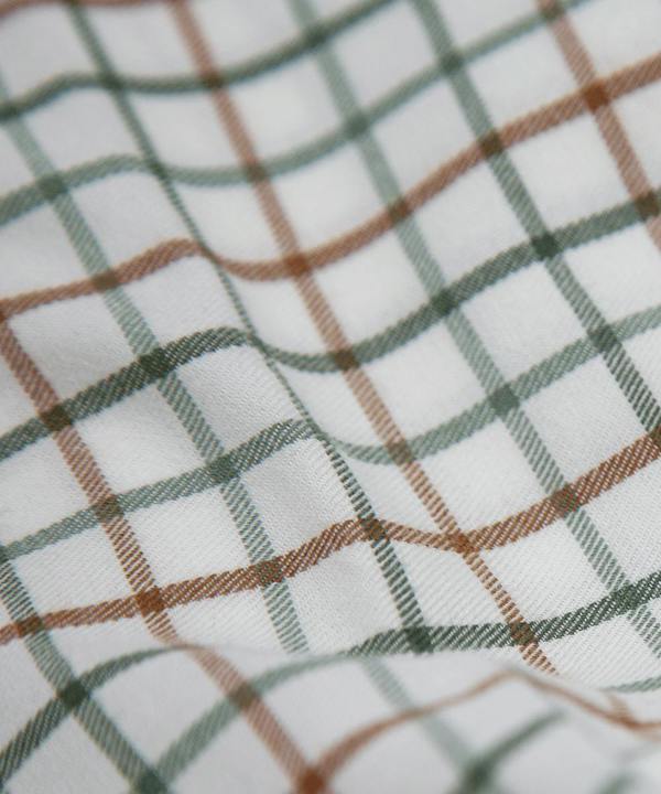Hunter Green Tattersall Check Warm Handle Shirt