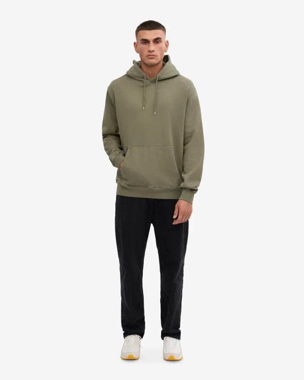 Colorful Standard Classic Organic Hoodie - Dusty Olive | CHO | Designer Unisex Hoodies