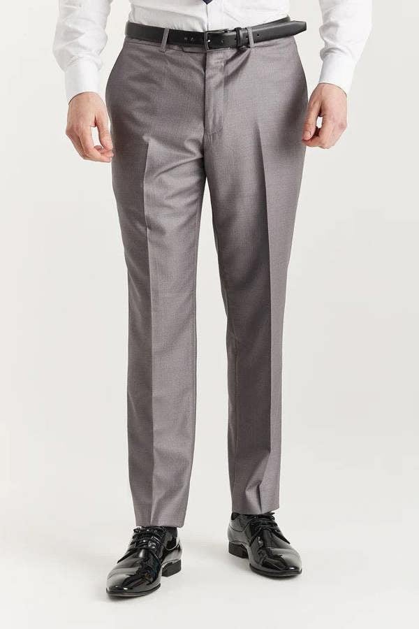 Infinity Leather Men’s Grey Tailored 3 Piece Suit Formal Classic Suit