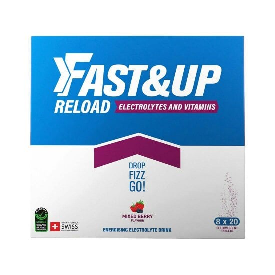 Reload - Electrolyte Tablets for Instant Hydration & Energy - Mixed Berry Flavour, Pack of 8