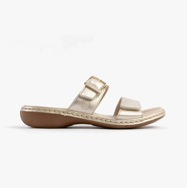 Rieker 65957-90 Womens Sandals - Gold