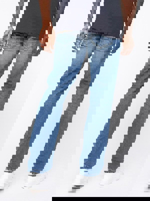 Crosshatch Chas Straight Fit Jeans Mid Wash