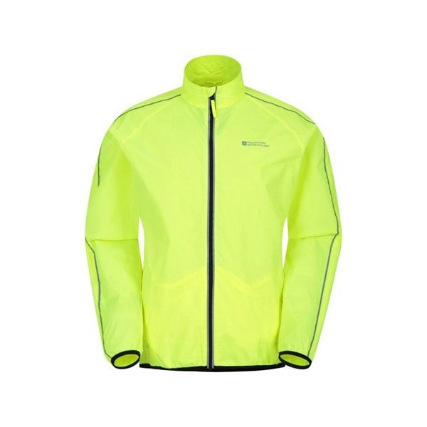 Mountain Warehouse Mens Force Reflective Water Resistant Jacket - Yellow