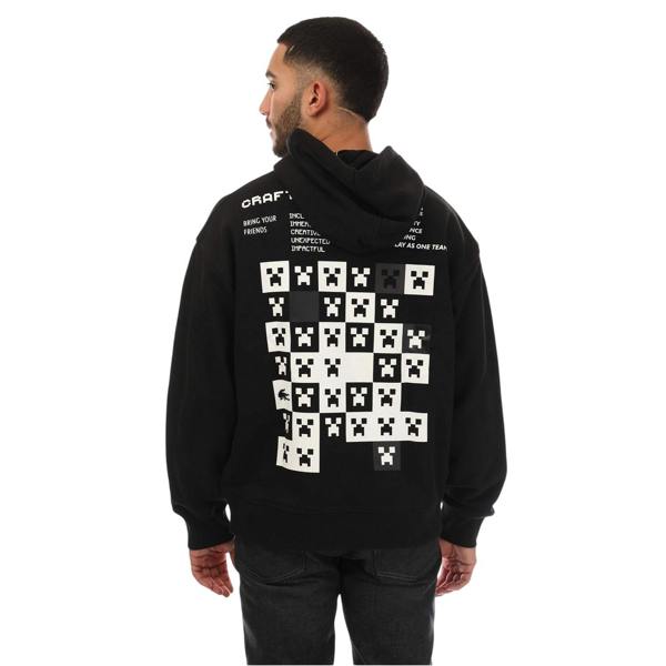 Lacoste Mens Minecraft Loose Hoodie - Black - 