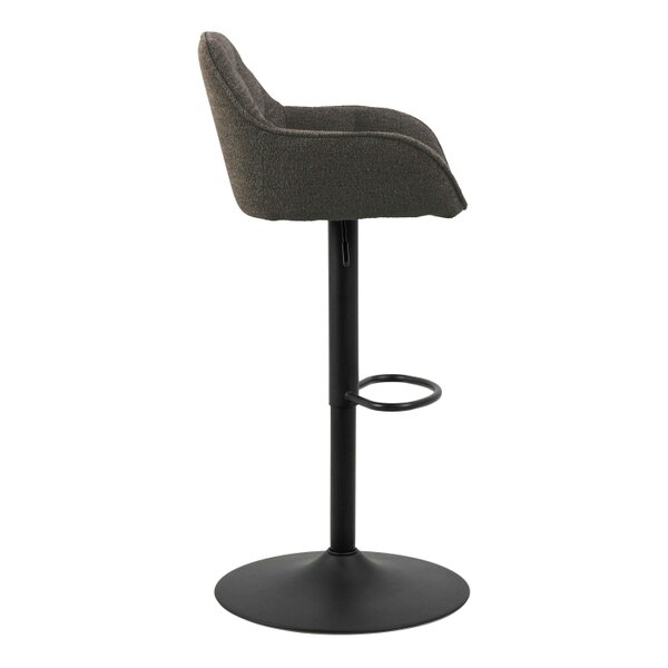 Wyld Haus Buttonfern Set of 2 Vintage Brown Diamond Upholstered Swivel Bar Stool