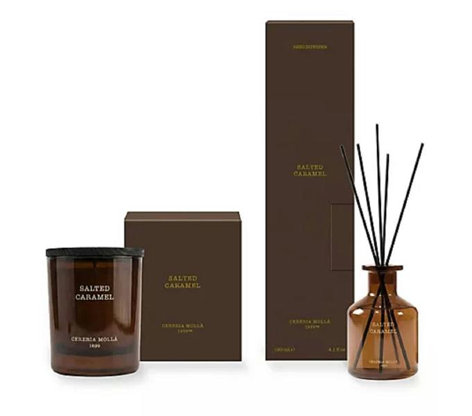 a warm, deep, and sophisticated blend of sweet salted caramel, rich roasted coffee, smooth vanilla, tonka bean, and a soft touch of musk.