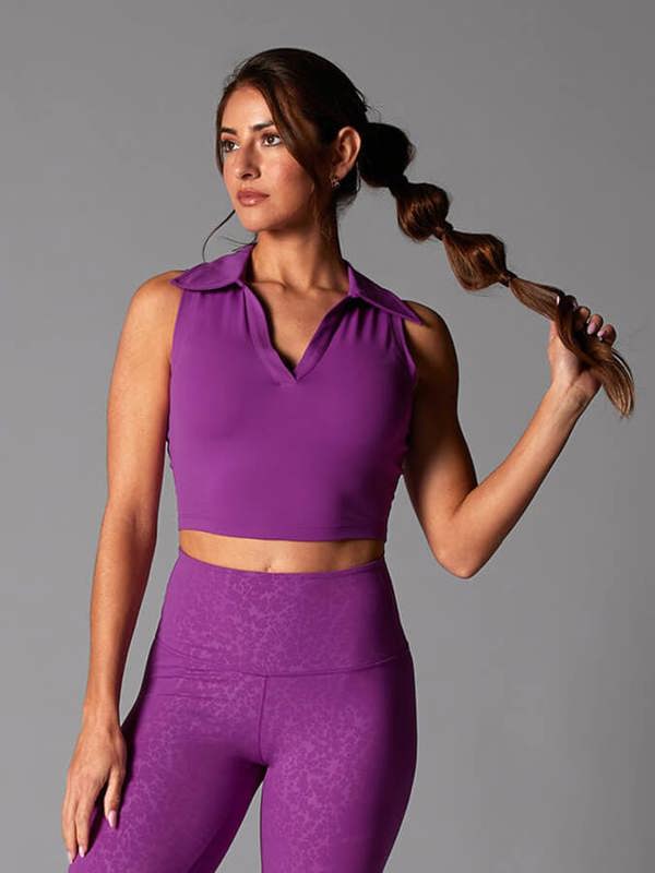 Tavi Polo Tank Top - Violet
