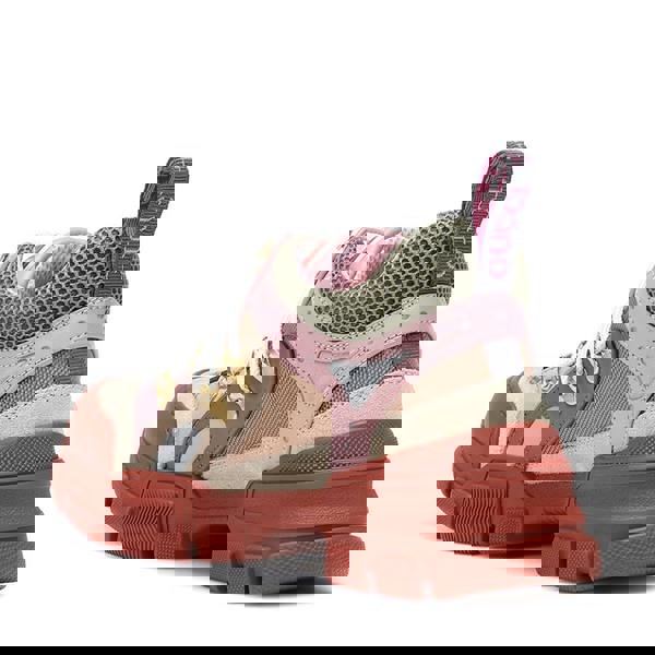 Gucci Flashtrek trainers in pink and rust with multicoloured accents