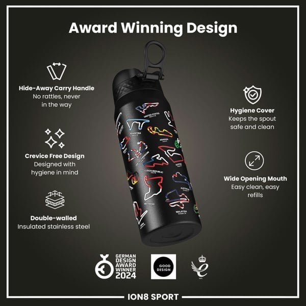 ION8 MotoGP x ION8 Insulated Steel Water Bottle, MotoGP Mix, 750ml (24oz)