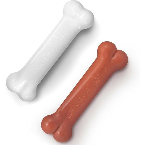 Nylabone Dura Chew Extreme Chew Bone Twin Pack Bacon & Chicken Flavour For Medium Dogs