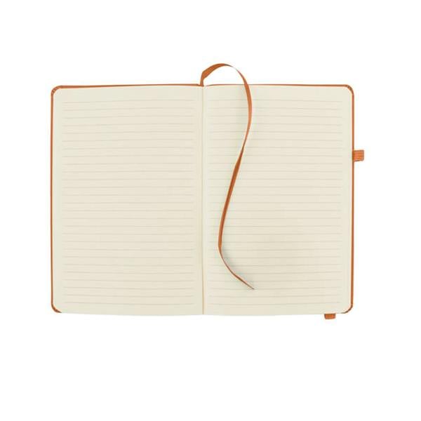 MidOcean Leather A5 Notebook - Orange - 