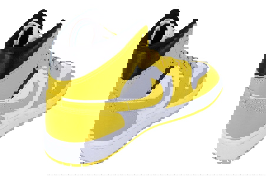 Nike Womens Air Jordan 1 Mid Trainers Bq6472 170 - White Vivid Sulphur Black 170 - Photo 2