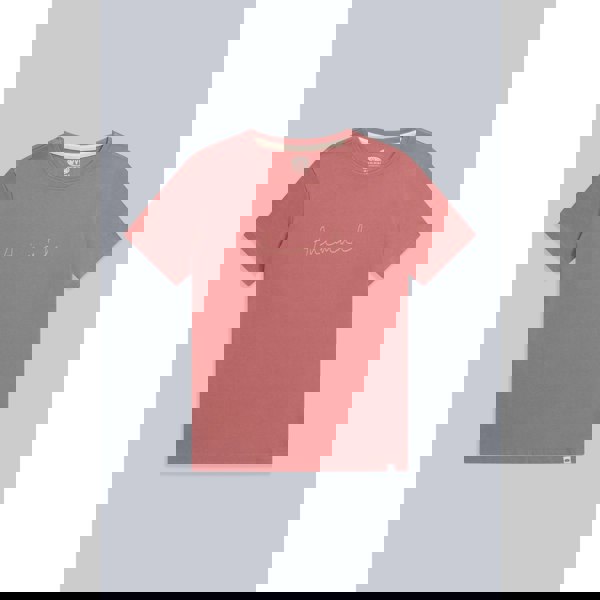 Animal Womens Marina Logo Organic T-Shirt - Dark Pink