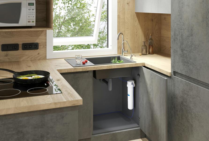 AQUAPHOR Crystal Solo Under‑the-Sink Water Filter System: Filter Capacity 4000 Litres