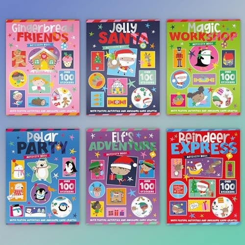 Christmas Activity Book Collection - 6 Books Set