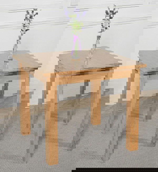 That's Furniture Oslo Minimalist Solid Oak Dining Table - 90cm