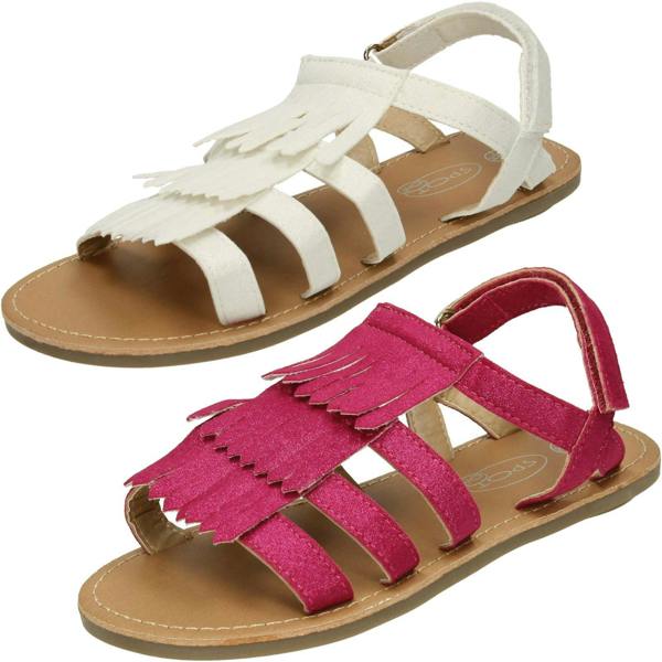 Spot On Girls Spot On Sandal With Tassles