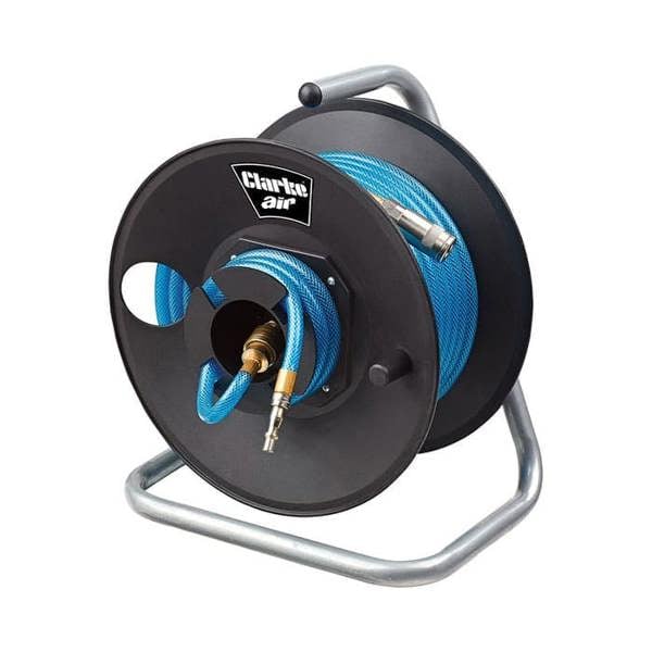Clarke CAR20PC 20m Air Hose Reel - 20 Metre Air Hose Reel - Snap Fit Couplings