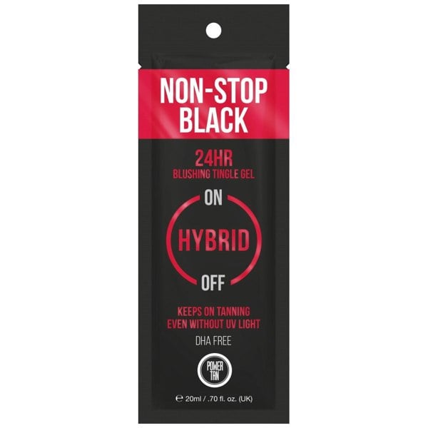 Power Tan Non-Stop Black Hybrid Tingle Gel