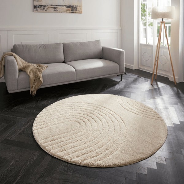 Design Deep-Pile Rug Fergus Round 160 cm