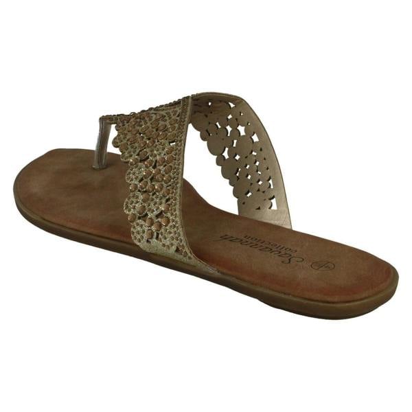 Savannah Ladies Savannah Diamante Toepost Sandals
