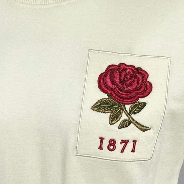 Ellis Rugby England 1871 Rugby T-Shirt Ecru Vintage Style