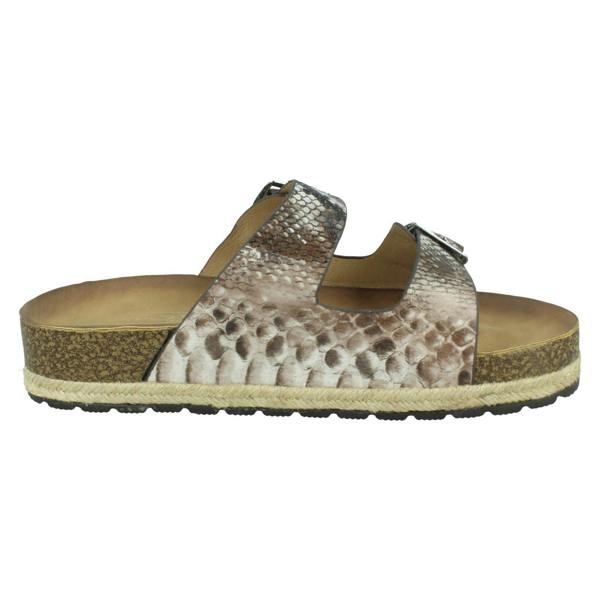 Spot On Ladies Spot On Snake Print Mules F10956