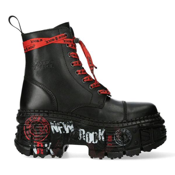 New Rock Punk Platform Leather Boots-WALL126CCT-C1