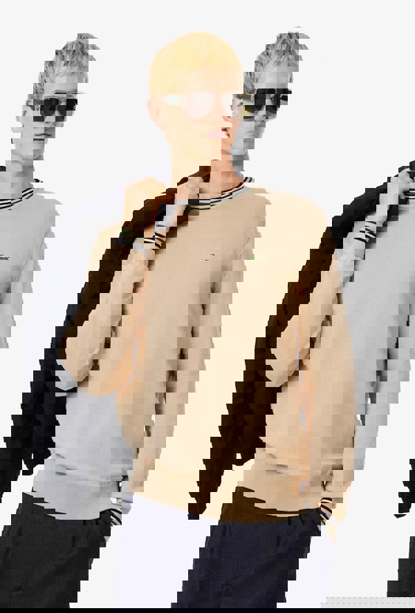 Lacoste Striped Cotton Jersey Sweater